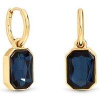 Mood Gold Plated And Blue Drop Earrings
