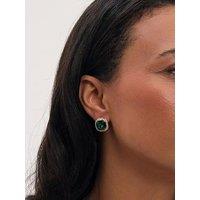 Jon Richard Gold Plated And Emerald Stud Earrings