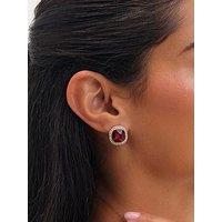 Jon Richard Gold Plated And Red Stud Earrings