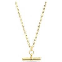 Inicio Gold T-Bar Necklace - Gift Pouch