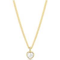 Inicio Gold Heart Bezel Necklace