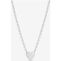 Jon Richard Simply Silver 925 Sterling Silver Fine Polished Heart Necklace - Gift Pouch