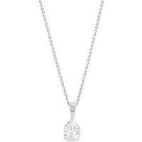 Simply Silver 925 Sterling Silver Pear Cut Pendant - Gift Pouch