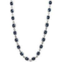 Jon Richard Silver Plated Blue Halo Necklace
