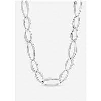 Mood Silver Plated Large Link Chain Necklace