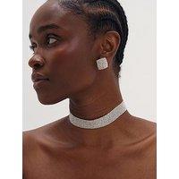 Mood Silver Crystal Choker