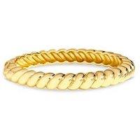 Jon Richard Silver Plated Ridge Bangle