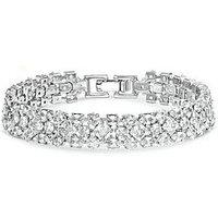 Jon Richard Cubic Zirconia Mixed Stone Bracelet