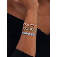 Jon Richard Gold Plated Emerald Toggle Bracelet