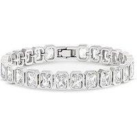 Jon Richard Rhodium Plated Crystal Bracelet