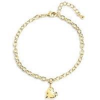 Inicio Gold Molten Heart Bracelet