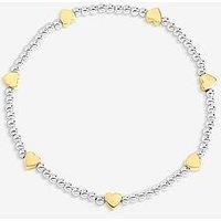 Inicio Two Tone Heart Stretch Bracelet - Gift Pouch