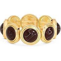 Mood Gold Plated Resin Stretch Bracelet