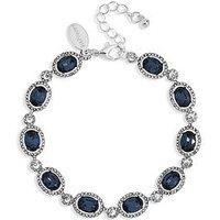 Jon Richard Silver Plated Blue Halo Bracelet