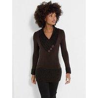 Joe Browns Curiously Cosy Wrap Neck Jumper