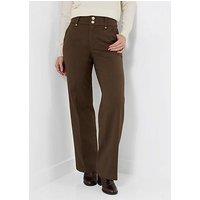 Joe Browns Wide Leg Tailored Trouser With Double Button Detail