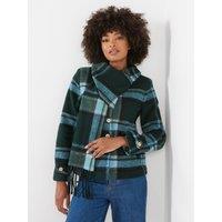 Joe Browns Willow Check Jacket With Detachable Scarf