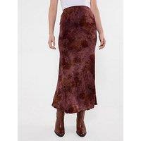 Joe Browns Floral Flocked Maxi Skirt With Washed Effect