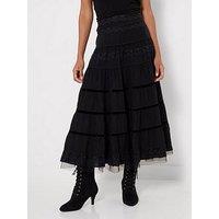 Joe Browns Lace Tiered Maxi Skirt With Tulle Underlayer