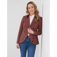 Joe Browns Isla Asymmetric Herringbone Jacket