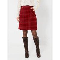 Joe Browns Checked Mini Skirt With Button Detail