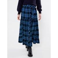 Joe Browns Button Down Plaid Maxi Skirt