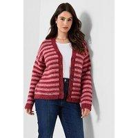 Joe Browns Stella Striped V- Neck Cardigan