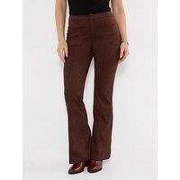 Joe Browns Faux Suede Flared Trousers With Whipstitch Detail