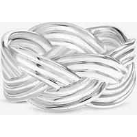 Inicio Chunky Textured Plaited Ring - Gift Pouch