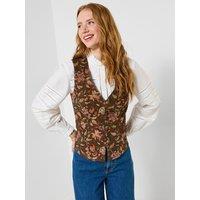 Joe Browns Autumn Floral Cord Waistcoat