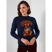 Joe Browns Trixie Embroidered Sausage Dog Jumper