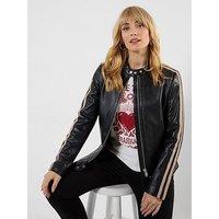 Joe Browns Iris Side Striped Leather Jacket