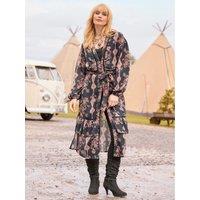 Joe Browns Henrietta Printed Longline Kimono With Embellishment Detail