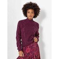 Joe Browns Freya Cable Knit High Neck Jumper