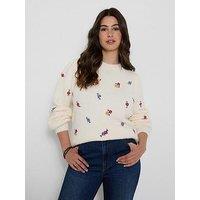 Joe Browns Ditsy Floral Embroidered Jumper