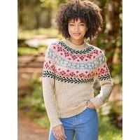 Joe Browns Trinnie Floral Fairisle Jumper