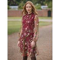 Joe Browns Ellie Floral Embroidered Long Sleeve Dress