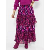 Joe Browns Floral Tiered Frill Maxi Skirt