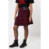 Joe Browns Double Buckle Checked Mini Skirt