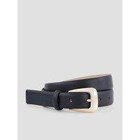 Boss Womens Adjustable Gold-Tone Buckle Medium Width Belt - Black