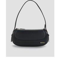Hugo Womens Yorih Adjustable Strap Zip Shoulder Bag - Black