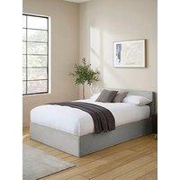 Gfw Elo Corduroy Bed With Sleepycastle Mattress Options (Buy & Save!) - Grey - Bed Frame Only