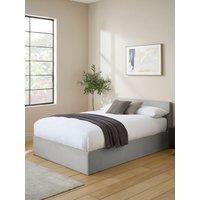 Gfw Elo Corduroy Bed With Sleepycastle Mattress Options (Buy & Save!) - Grey - Bedframe + Standard Mattress