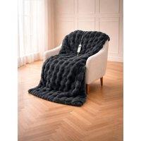 Carmen Bubble Fleece Electric Over Heated Throw