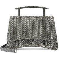 Dune London Bedazzle Embellished Top Handle Bag - Silver