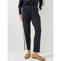 Boss Womens Mirage Tapered Side Stripe Trousers - Black
