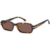 Victoria Beckham Womens Shallow Rectangular Sunglasses - Brown Havana