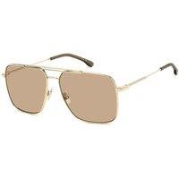 Victoria Beckham Womens Oversized Rectangular Sunglasses - Gold