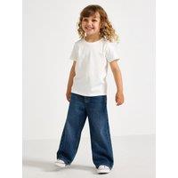 Lindex Younger Girls Wide Leg Jeans - Dark Blue