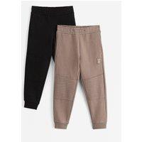 Lindex Boys 2 Pack Essential Reinforced Knee Trousers - Khaki